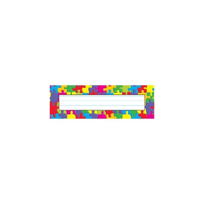 Trend® Desk Toppers® Name Plates; Jigsaw