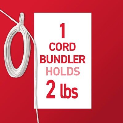 Command Cord Bundlers, White, 2 Bundlers (17304-ES)