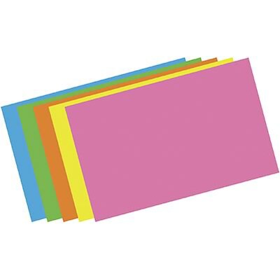 Top Notch Teacher Products Brite Assorted Blank Index Cards, 5" x 8", Pack of 100 (TOP364Q)