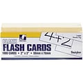 Blank Flash Cards, 2 x 3, Manila for Grades K+, 1000 Pack (PAC74000)