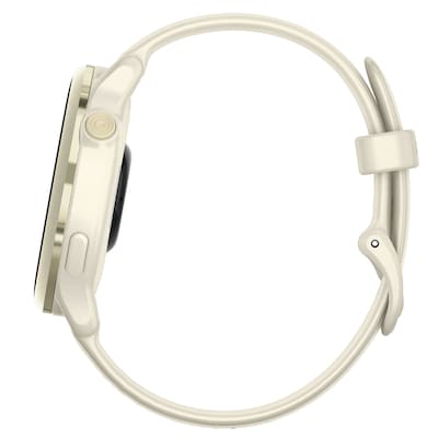 Garmin vívoactive 6 Fitness-Tracking AMOLED Smartwatch with Silicone Band, Lunar Gold with Bone (010-02985-01)