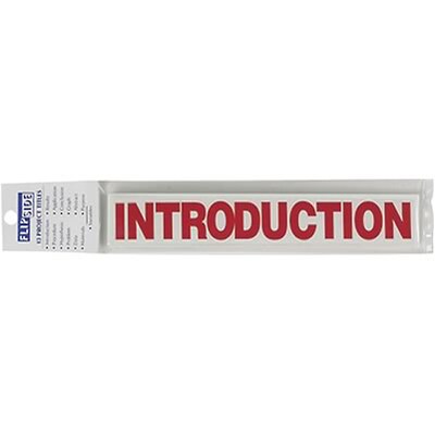 Flipside Science Fair Project Boards & Titles; Title, Red
