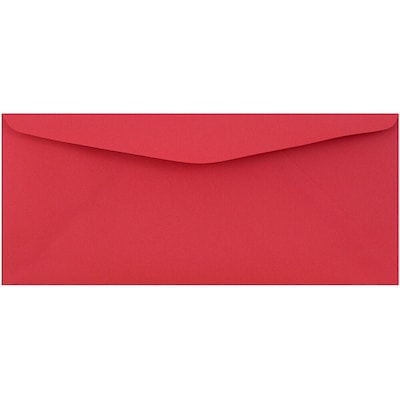 JAM Paper #9 Business Envelope, 3 7/8 x 8 7/8, Red, 100/Pack (1532900D)