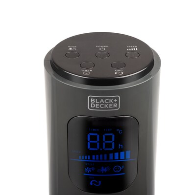 Black & Decker 46" Oscillating Tower Fan, 3-Speed, Black (BFTR146)