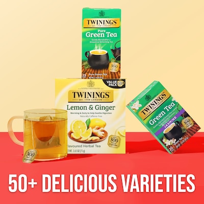 Twinings Herbal Green Tea Bags, 1.76 oz, 25/Box (TNA51732)