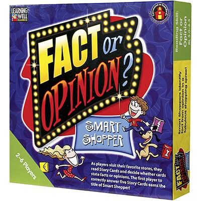 Learning Well® Fact or Opinion: Smart Shopper Games; Level 5.0-6.5
