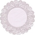 Hygloss Round Paper Lace Doilies, White, 100/Pack (HYG10081)