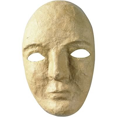 Creativity Street® Papier Maché Mask, Natural (CK-4190)