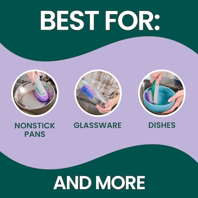 Scotch-Brite Soap Control Non-Scratch Dishwand, Blue (451U-4)