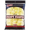 Chenille Kraft® Craft Fluff Balls; Yellow