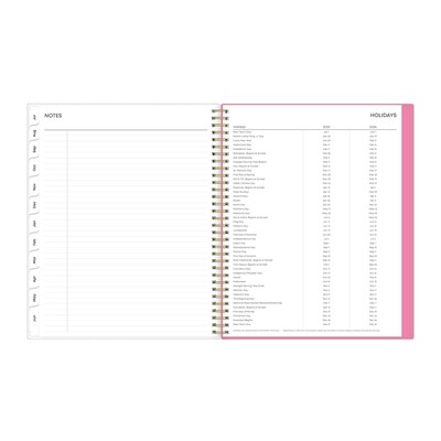 2025-2026 Blue Sky Roosevelt 8.5" x 11" Academic Year Weekly & Monthly Planner, Plastic Cover, Multicolored (128691-A26)
