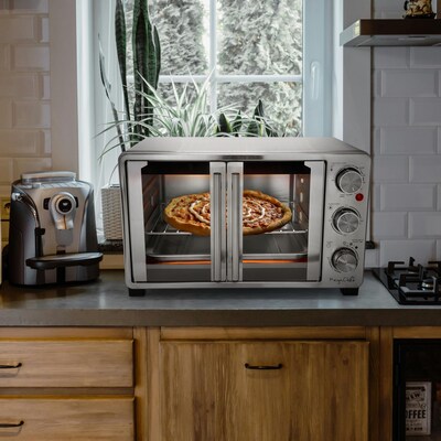 MegaChef 25 Liter Multi-Function Counter Top Oven, Silver