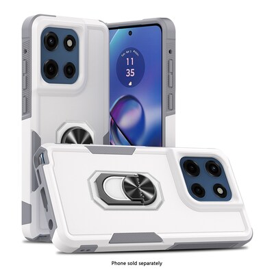 SaharaCase Raider Series Phone Case for Motorola Moto G Stylus 5G, Shock Absorbing, Fossil White (CP00789)