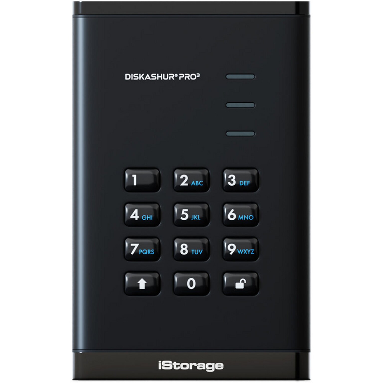 iStorage diskAshur PRO3 1TB 2.5 USB 3.2 Gen 1 Encrypted Portable External Solid State Drive (IS-DAP3-256-SSD-1000)