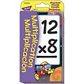 Multiplication/Multiplicación (EN/SP) Pocket Flash Cards for Grades 3-4, 56 Pack (T-23035)