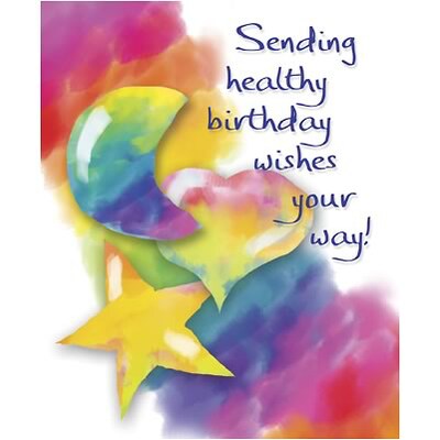 Medical Arts Press® Birthday Greeting Cards; Heart, Moon & Star, Personalized