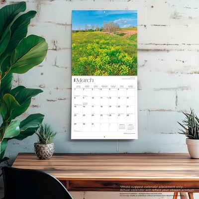 2026 BrownTrout Indiana Wild & Scenic 12" x 12" Monthly Wall Calendar (9798330703876)