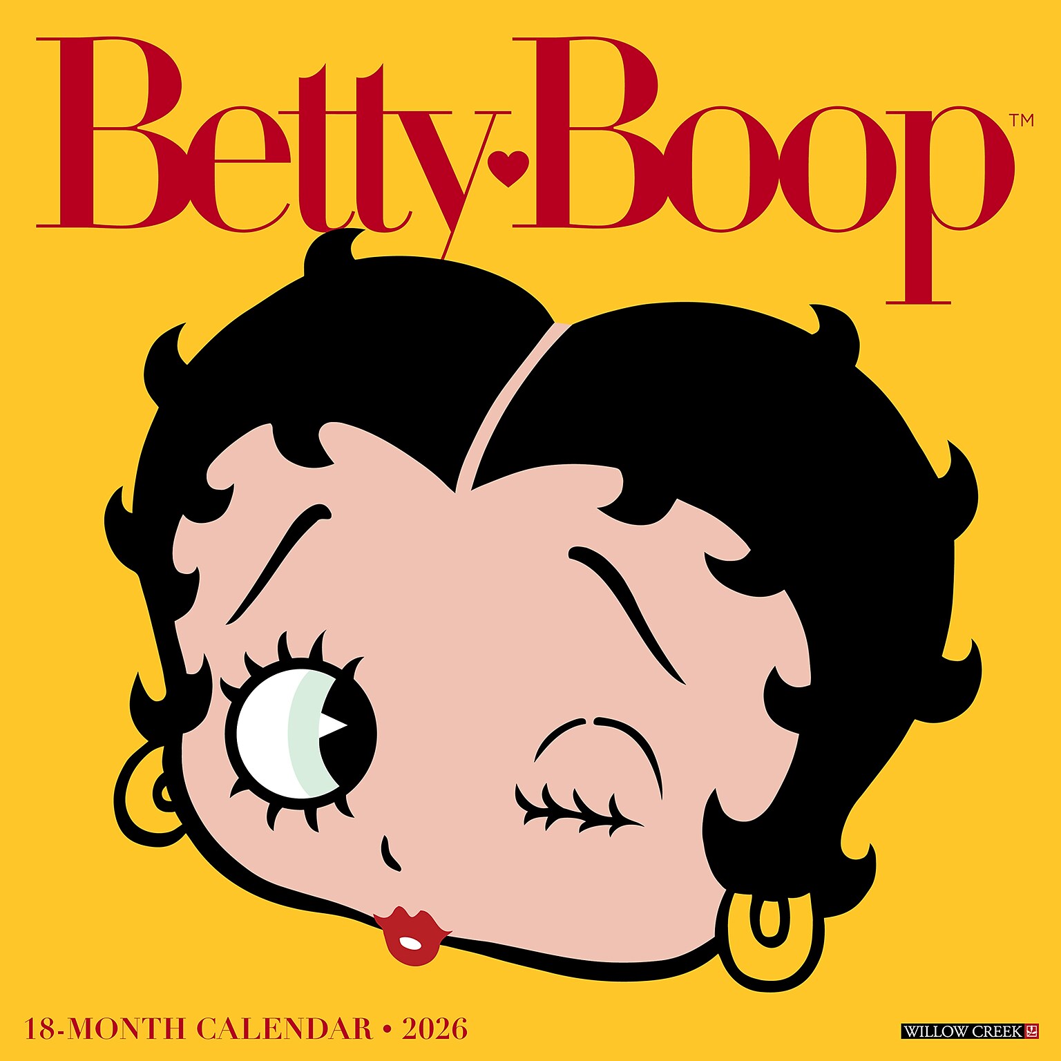 2026 Willow Creek Betty Boop 12 x 12 Monthly Wall Calendar (50217)