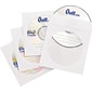 Quill Brand® White Paper CD Sleeves, 100/Pack (33985-QCC)
