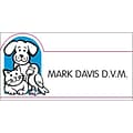 Custom Printed Medical Arts Press® Designer Veterinary Name Badges; Die-Cut, Cat/Dog/Parrot