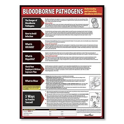 ComplyRight™ Lifesaving Posters; Bloodborne Pathogens, English Version