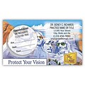 Medical Arts Press® Dual-Imprint Peel-Off Sticker Appointment Cards; Patriotic Eye Care