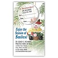 Medical Arts Press® Dual-Imprint Peel-Off Sticker Appointment Cards; Season Smiles