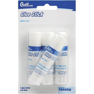 Quill Brand® Glue Sticks, 0.28 oz 4/Pack