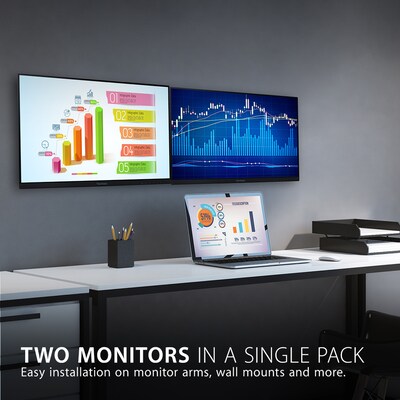 ViewSonic Dual Pack Head-Only 22 75 Hz LED Business Monitor, Black (VA2256-MHD_H2)