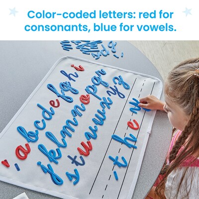 hand2mind Cursive Connecting Lowercase Letters, Multicolored (97393)