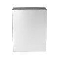 Alpine Stainless Steel Surface-Mounted Waste Receptacle, 6.4 Gallon, Silver (ALP491)