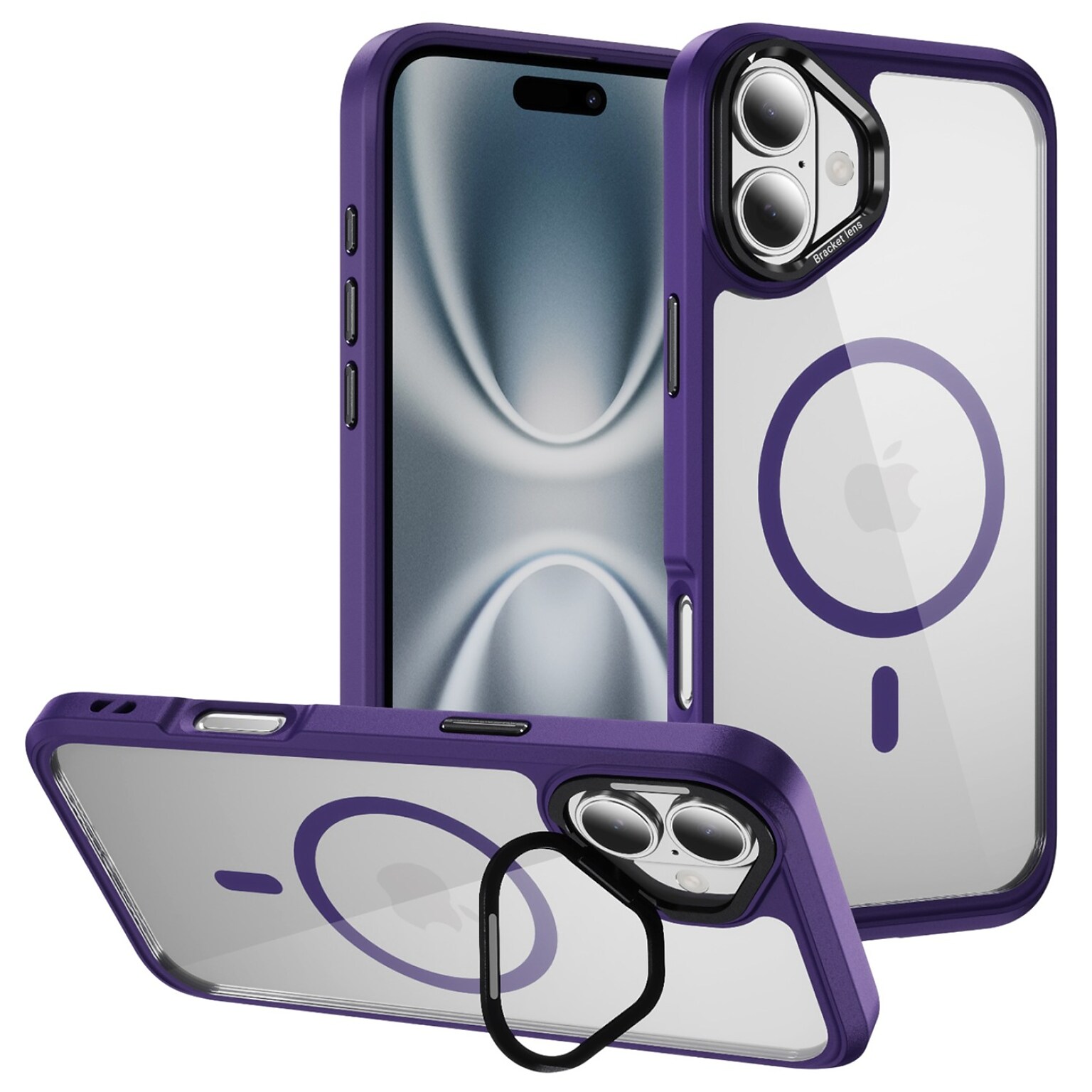 SaharaCase Raider Series MagSafe Compatible Phone Case for iPhone 17, Shock Absorbing, Purple Orchid (CP00927)