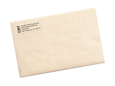 Avery Easy Peel Laser Return Address Labels, 2/3" x 1-3/4", Clear, 60 Labels/Sheet, 10 Sheets/Pack (15695)