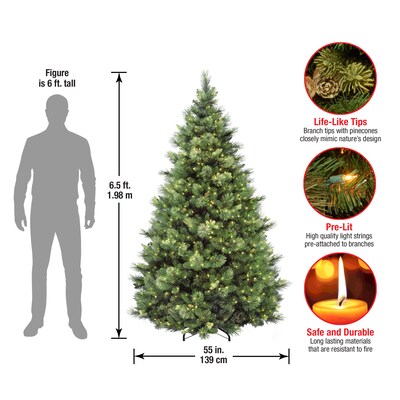 National Tree Company Carolina Pine Artificial Christmas Trees (CAP3-306-65)