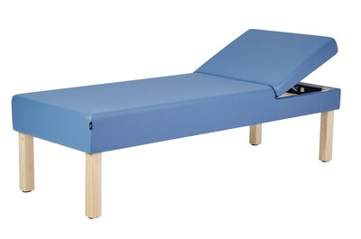 Viva Comfort Lucas Therapy Treatment Recovery Couch with Adjustable Backrest, Blue (ADI996-11-BLU-MK)
