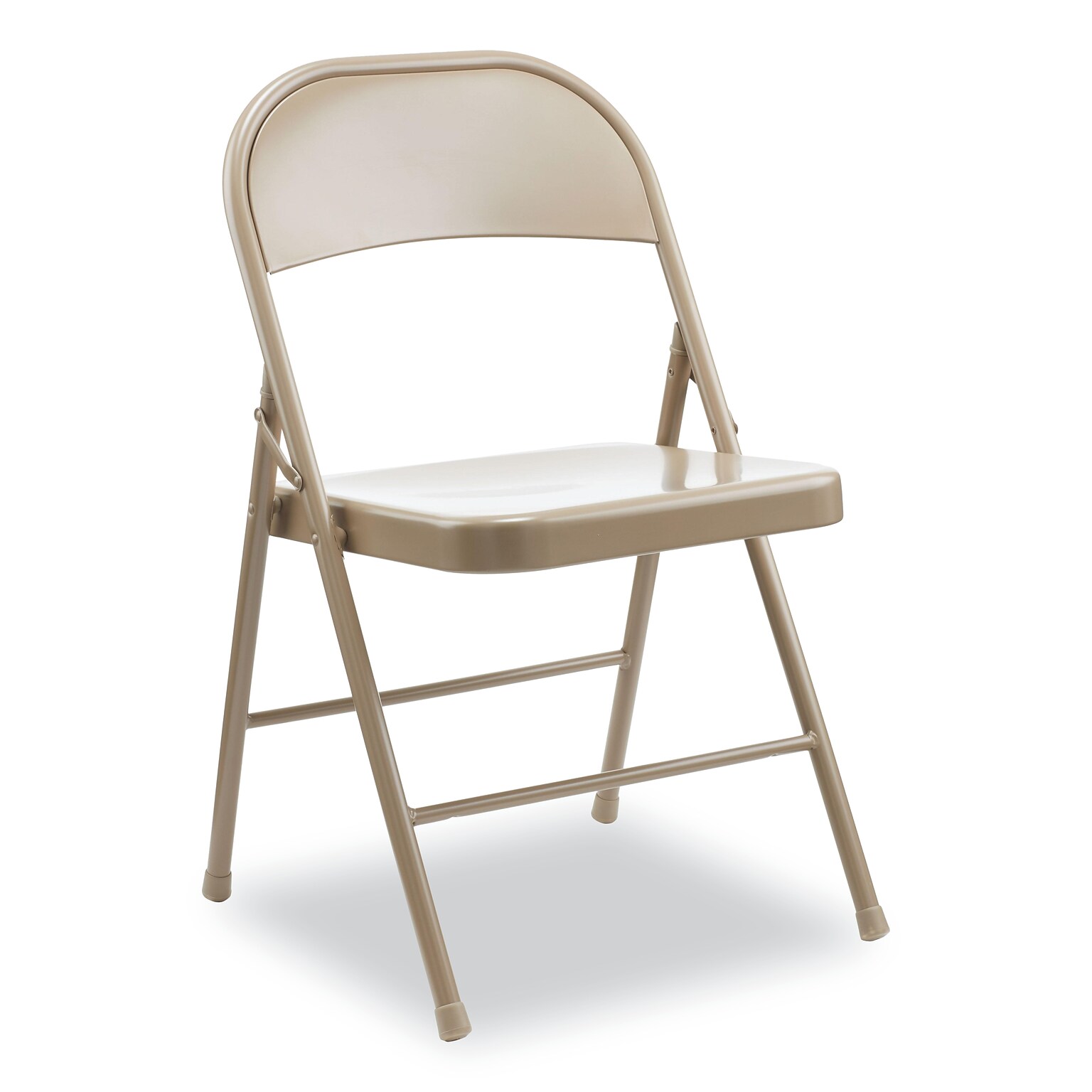 Alera® Metal Office Folding Chair, Tan, 4/Carton (ALECA945)