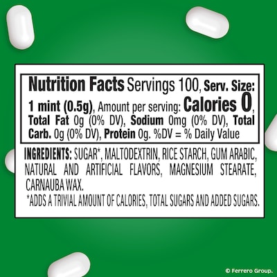 Tic Tac Freshmints, 20 oz., 100 Pieces/Pack, 12 Packs/Box (FEU00384)