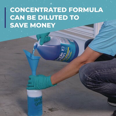 Simple Green Clean Building Glass Cleaner Concentrate, Unscented, 1 gal Bottle (SMP11301)