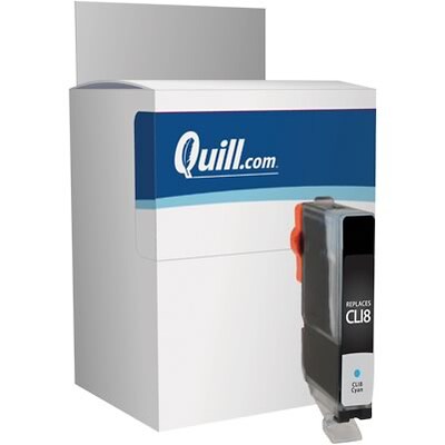 Quill Brand Remanufactured Ink Cartridge Comparable to Canon® CLI-8C Cyan (100% Satisfaction Guaranteed)
