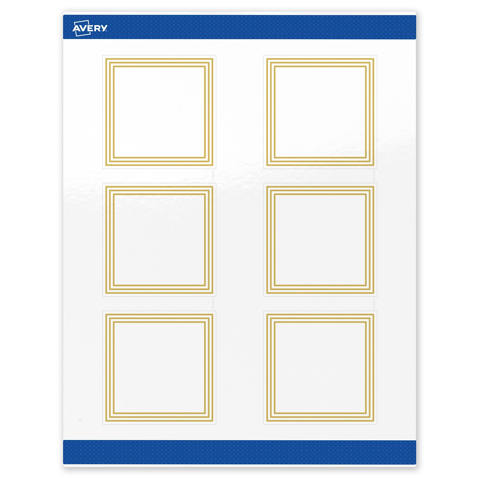 Avery Laser/Inkjet Square Multipurpose Labels, 3 x 3, White, 60/Pack (S00-DHJ)