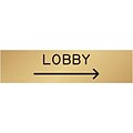 Engraved Directional Signs; 8x2