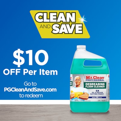Mr. Clean Professional Degreasing Floor Cleaner, 1 Gallon (19858)