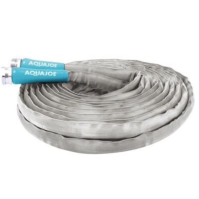 Aquajoe fiber Jacket Ultra Flexible Garden Hose.  White 50 foot