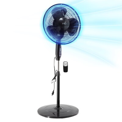 Vie Air 16 Oscillating Pedestal Fan, 3-Speed, Black (938122389M)
