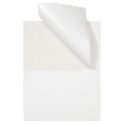 JAM Paper Laser/Inkjet Shipping Labels, 5 1/2" x 8 1/2", White, 2 Labels/Sheet, 25 Sheets/Pack (359430339)