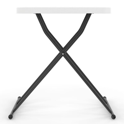 Quill Brand® Personal Folding Table, 25.5L x 17.8W, Gray (79143)
