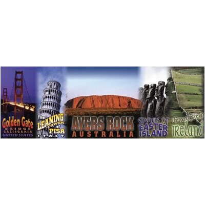 Carson-Dellosa Bulletin Board Sets; World Landmarks and Locales Topper