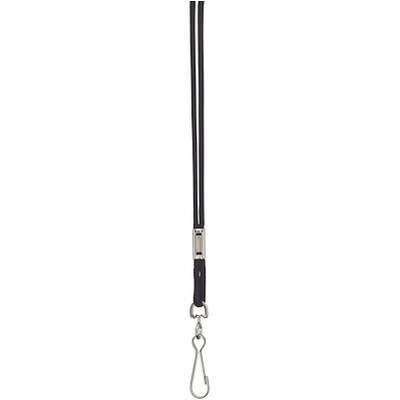 Martin Sports Lanyards Rayon, Black, 12/Pack (MASL1BK)