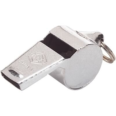Martin Sports Whistles Metal, Silver, 12/Pack (MASM1)