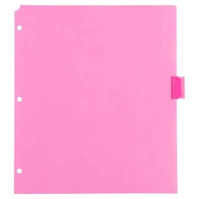 JAM Paper Poly Dividers, 8-Tab, Assorted Colors, 6 Packs (375032922A)